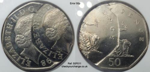 50p Error, Ref: 50P011